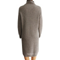 Winter fashion designer women custom classy sweater dresses womens long sweaters dress